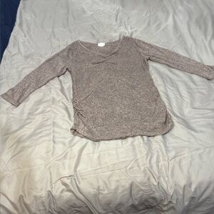 Gray Knit top size small perfect for layering.